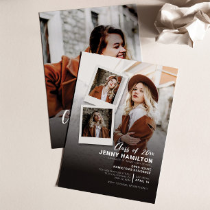 Graduation 2026 Grad Photos Script Party Invitation