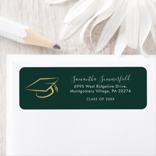 Graduation 2026 Graduate Custom Return Address Label (Insitu)