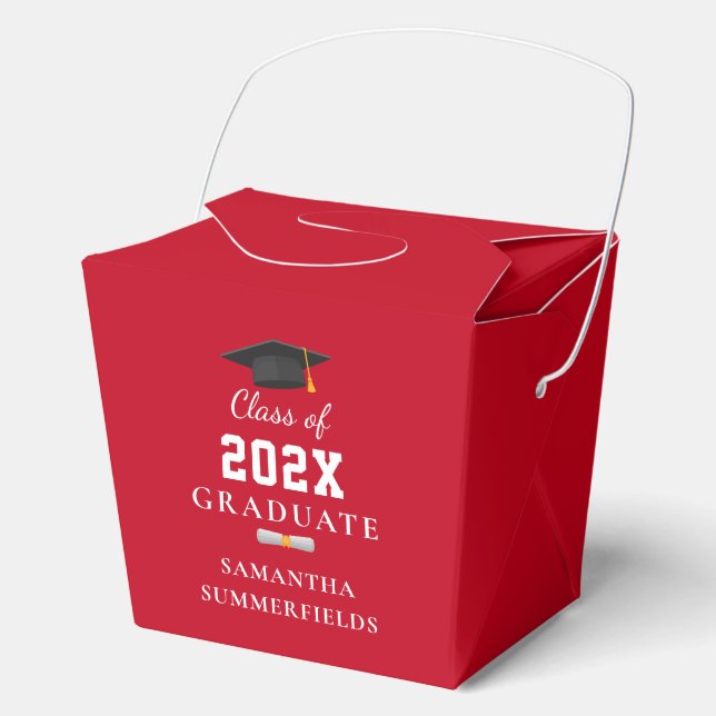 Graduation 2026 High School Grad Custom Favour Box (Front)