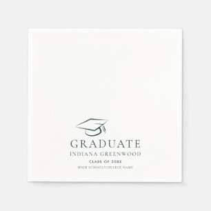 Graduation 2026 Minimalist Party Paper Napkin