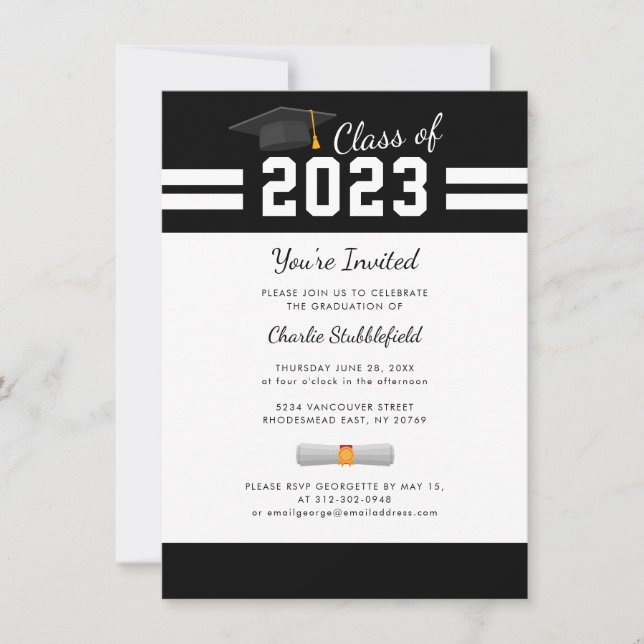 Graduation 2026 Modern Grad Party Invitation (Front)