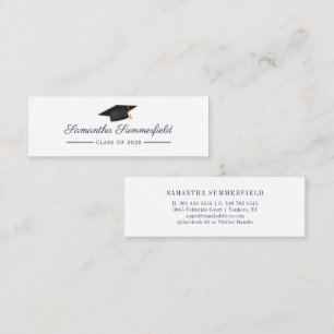 Graduation 2026 Name Modern Script Calling Card