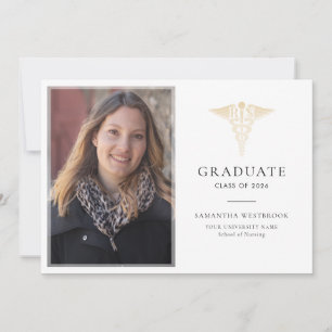 Graduation 2026 Nursiing School Grad Photo Announcement