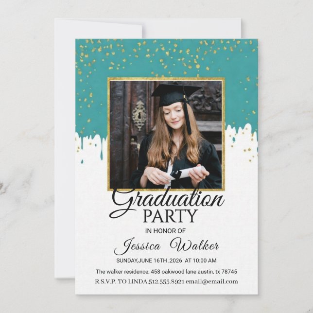  Graduation  2026 Party Invitation  (Front)