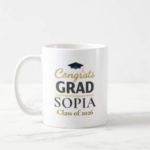 Graduation 2026 Personalised Congrats Grad Coffee Mug