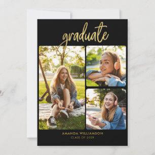 Graduation 2026 Photo Collage Grad Party Invitation