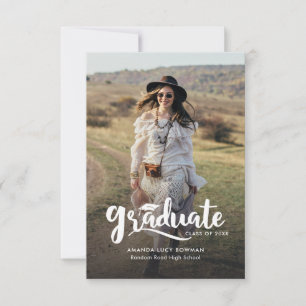 Graduation 2026 Photo Elegant Grad Announcement
