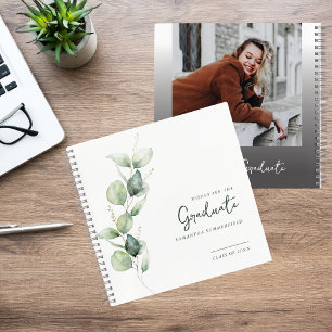 Graduation 2026 Photo Eucalyptus Guest Notebook