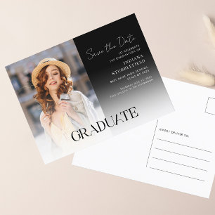 Graduation 2026 Photo Grad Save the Date Announcement Postcard