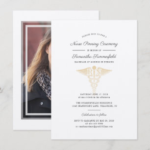 Graduation 2026 Photo Nurse Pinning Ceremony Invitation