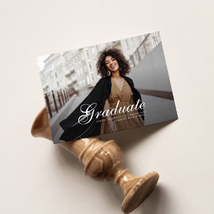 Graduation 2026 Photo Script Modern Grad Announcement