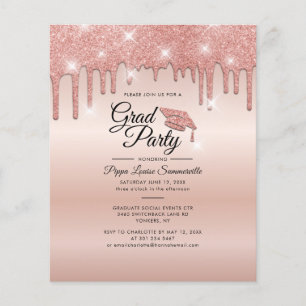 Graduation 2026 Rose Gold Party Invitation