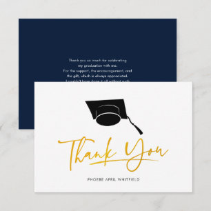 Graduation 2026 Script Grad Thank You Card