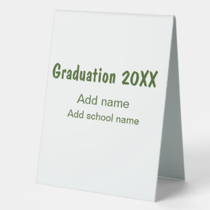 Graduation 20XX add year name school green modern 