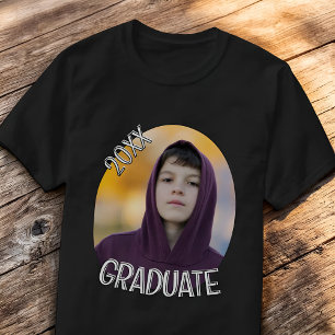 Graduation 20XX Modern Simple Custom Photo T-Shirt