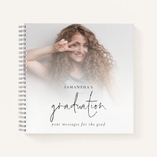 Graduation 2 Photos Overlay Grad Guest Book