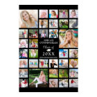 Graduation 35 Photo Collage CLASS YEAR Black