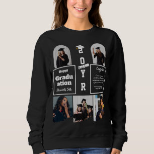 Graduation 5 Photo Celebration Graduate Template Sweatshirt