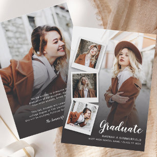 Graduation 5 Photos Modern Grad 2026 Announcement