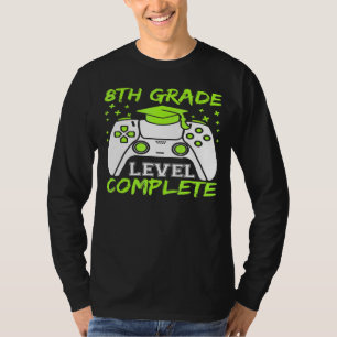Graduation 8th Grade Level Complete Graduate Boy T-Shirt