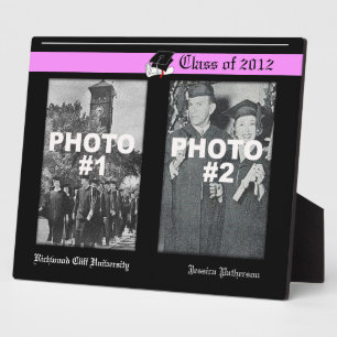 Graduation Add 2 Photo Plaque 6