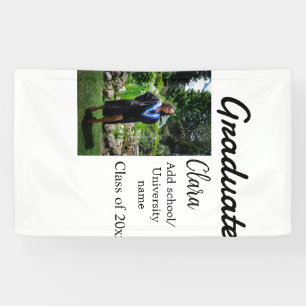 Graduation add name class of 20xx congrats add pho banner