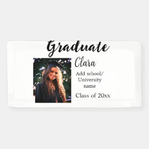 Graduation add name class of 20xx congrats add pho banner