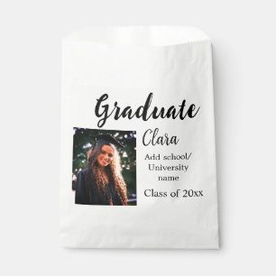 Graduation add name class of 20xx congrats add pho favour bag