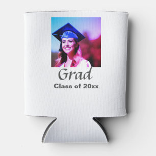 Graduation add name photo class year custom can cooler