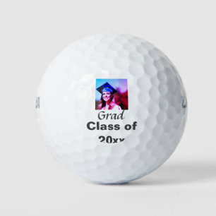 Graduation add name photo class year custom golf balls