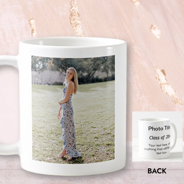 Graduation, Add Your Photo and Text, Keepsake Coffee Mug (Creator Uploaded)