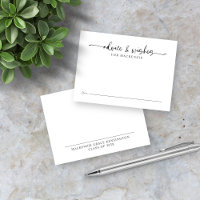 Graduation Advice and Wishes in Elegant Script
