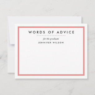 Graduation Advice Cards