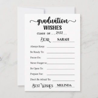 Graduation Advice Cards-Advice for Graduates Invit Invitation