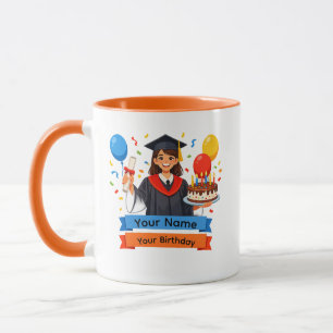 Graduation and Birthday Custom Name Mug