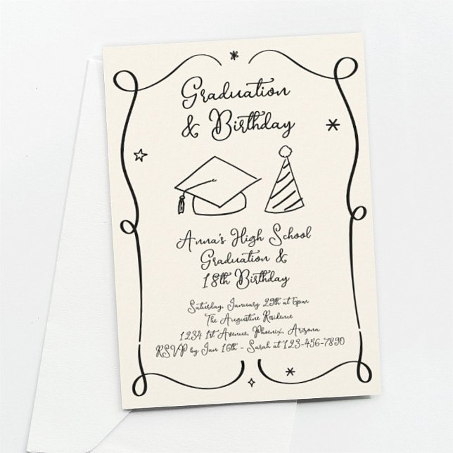 Graduation and Birthday Invitation (Creator Uploaded)