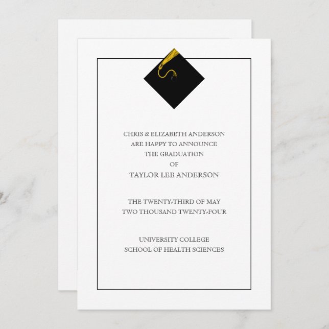 Graduation Announcement  (Front/Back)