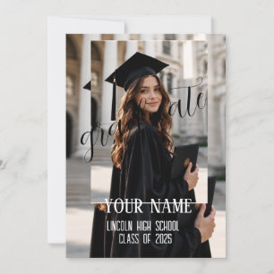 Graduation Announcement Card 2026   Photo Collage 