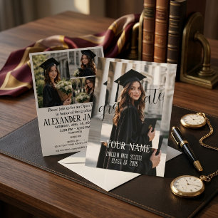 Graduation Announcement Card 2026 Photo Collage
