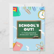 Graduation announcement card Editable