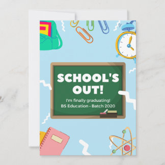 Graduation announcement card Editable