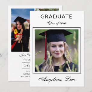 Graduation Announcement Card Template