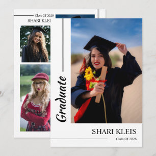 Graduation Announcement Card Template