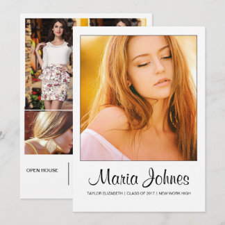 Graduation Announcement Card Template