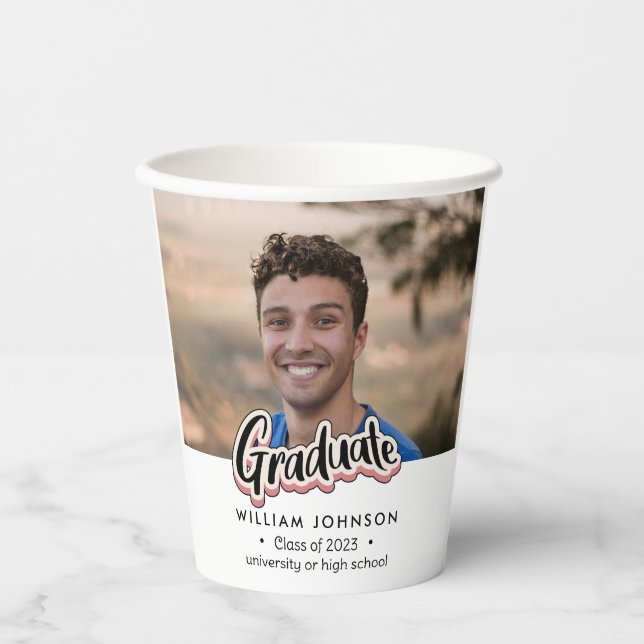 Graduation Announcement Class of 2023 Paper cup (Front)