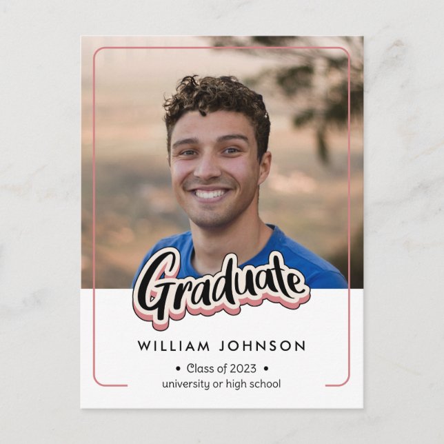 Graduation Announcement Class of 2023 Postcard (Front)