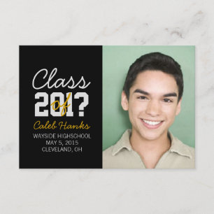 Graduation Announcement Class of ? blyellow