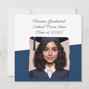Graduation Announcement Custom Photo Typography