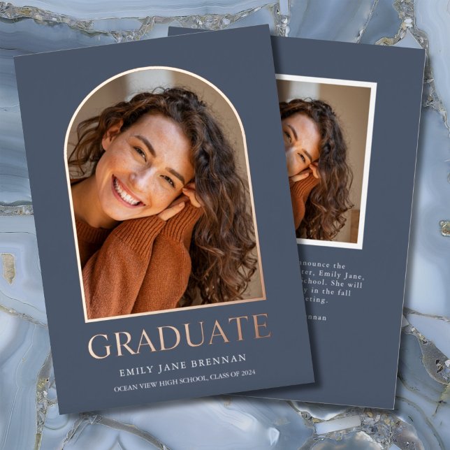 Graduation Announcement Grad Photo Card (Creator Uploaded)