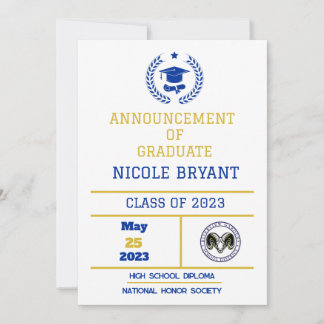 Graduation Announcement HS